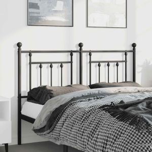 Cabecero de metal negro 150 cm qweo3096