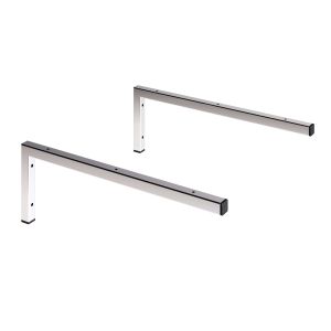 Pack 2 soportes escuadras para encimera lavabo - cromo brillo