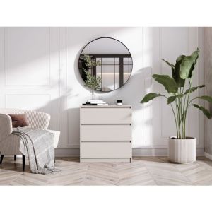 Cómoda - cachemira - 3 cajones - 70 x 39 x 78 cm - mueble de almacenamiento