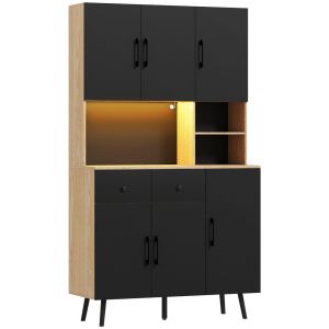 Alacena de cocina 100x40x176 cm bicolor Homcom, hogar - cocina