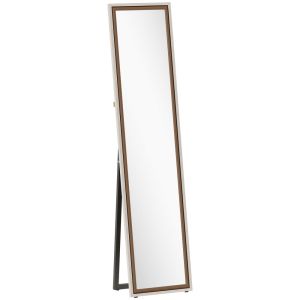 Espejo cuerpo entero 37x4x157 cm mdf, vidrio templado bicolor Homcom