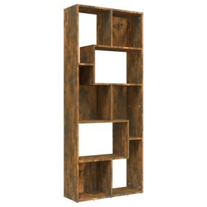 vidaXL estantería madera contrachapada color roble ahumado 67x24x161cm