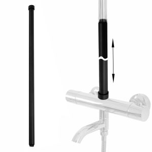 Rea extensión para juego de bañera/ducha black 60cm, 2,2x2,2x61,5 cm