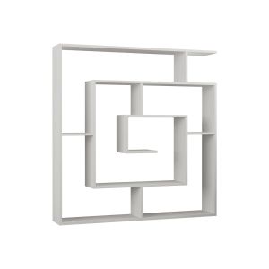 Estantería de madera <<labirent>> - 125 x 22 x 129 cm - blanco