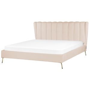 Cama terciopelo miribel 180 x 200 cm beige