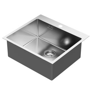Kibath fregadero sol acabado cepillado fabricado en acero inoxidable