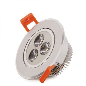 Foco downlight LED 3w 300lm 6000ºk circular 40.000h  [ho-LEDdown-3w-cw]