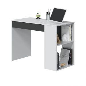 Mesa de escrita masster artik branco (branco mate) - cinzento antracite