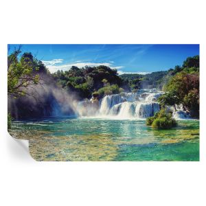 Murales autoadhesivos paisaje de cascada 416x254 tulup