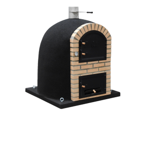Movelar - horno de leña modelo caldera bandama (negro - 900 x 130 x 130 cm)