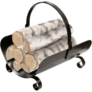 Porta leña kekai basket 40x32x45 cm de hierro forjado