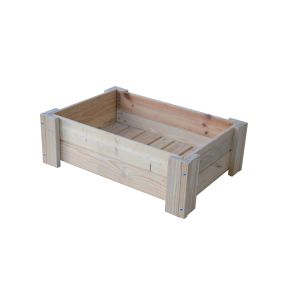 Mesa de cultivo de madera 79x56x25cm 60l lavega natural-madelea