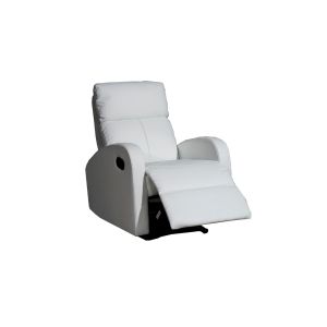 Momma Home Sillón Relax Reclinable TAVIRA Polipiel Blanca
