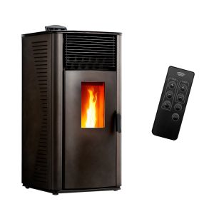 Estufa de pellets de aire anita 12 kw sannover negro