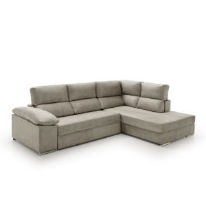 Sofa cama chaise longue fiorella  gris derecha
