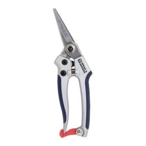 Tijera de podar bimaterial - acero carbono - mango soft touch - 18 cm