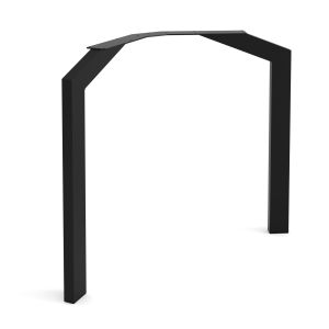 Pata de mesa rei 907 | 780x238x710 mm | negro poro | acero