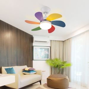 Nettlife ventilador de techo colorido E27 75x75
