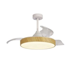 Mantra ventilador de techo LED alaska mini 45w madera 2700k-5000k 2500