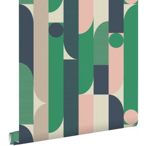 Estahome papel pintado formas geométricas 50 x 900 cm 131062