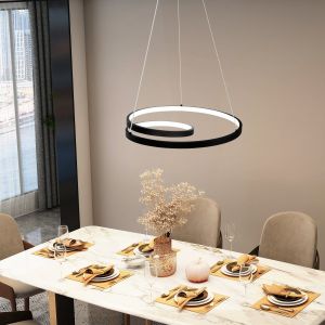 Nettlife lámpara colgar  LED negro 40x154