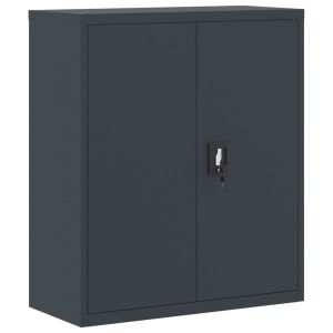 vidaXL armario archivador de acero gris antracita 90x40x105 cm