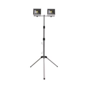 Trípode telescópico con 2x20w proyectores LED exterior orientable aluminio