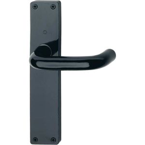 Juego manilla recuperable paris 138l/317 rectangular negro mate f9005 hoppe