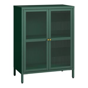 Aparador säkylä con 2 puertas 84x64x35 cm - verde abeto [en.casa]