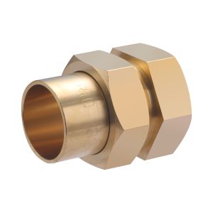 Conector recto de 3 piezas 32 mm - salida h 11/4 - junta esférica.