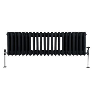 Radiador tradicional horizontal de 3 columnas - 300 x 1012mm - negro