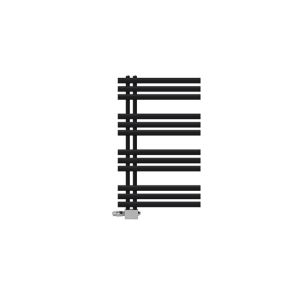 Radiador toallero de baño 60x100 cm calefactor negro mate