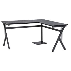 Mesa de ordenador 155x130x76 cm mdf, metal Homcom, oficina - escritorios