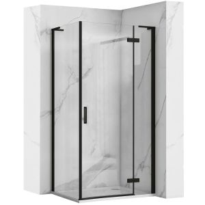 Rea cabina de ducha hugo black 80x80, 80x80x200,5 cm