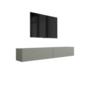 Mueble tv contemporáneo - verde aloe - paneles 16 mm - 200x32x34 cm