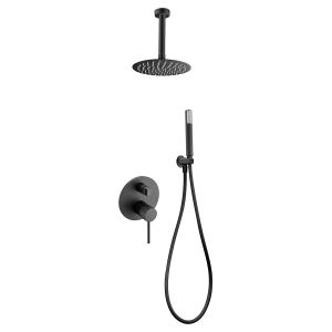 Imex - columna ducha empotrada con grifo negro