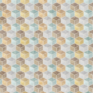 Papel pintado geométrico cubos 60cm por 250cm