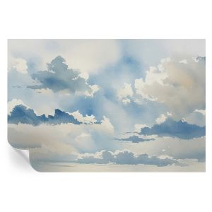Papel pintado autoadhesivo nubes celestiales 104x152 tulup