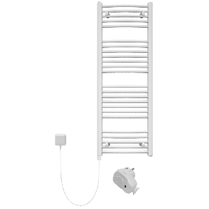 Toallero curvo combi(agua 479w(dt=50k)+resistencia 400w)blanco 122x45cm/8m2