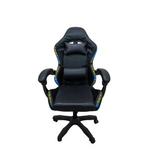 Silla gaming ergonomica y giratoria yn con luces LED