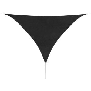vidaXL toldo de vela triangular tela oxford gris antracita 5x5x5 m
