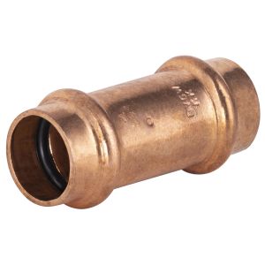 Conector de cobre para prensar, unión igual de ø18 en