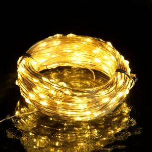 vidaXL tira de luces con 150 LED blanco cálido PVC 15 m