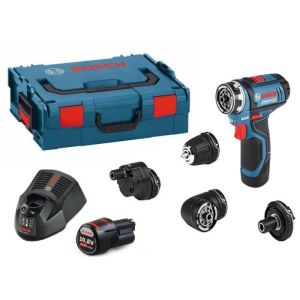 Taladro/atornillador gsr 12 v-15 fc - set multifuncional flexiclick - Bosch