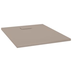 vidaXL plato de ducha smc marrón 100x80 cm