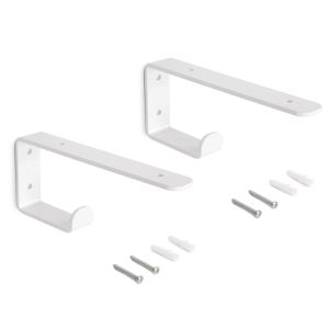 Juego de soportes para estante de madera shelf con colgador