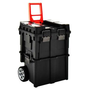vidaXL maleta trolley para herramientas con mango 45x36x90 cm