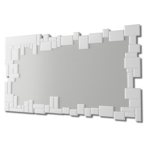 Dekoarte - espejos decorativos | irregular blanco | 120x70cm