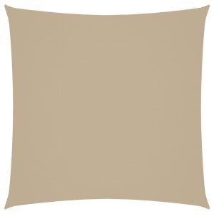 vidaXL toldo de vela cuadrado tela oxford beige 6x6 m