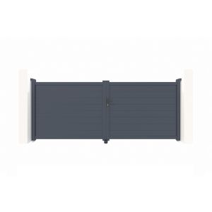 Pack puerta batiente automática eiger 3,5m h.140cm + motor brazo b500